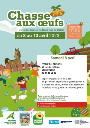 Chasse aux oeufs 2023 à la Ferme du Bois Joli [20 - 724]