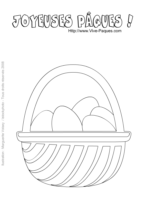 Panier d'oeufs de Pâques