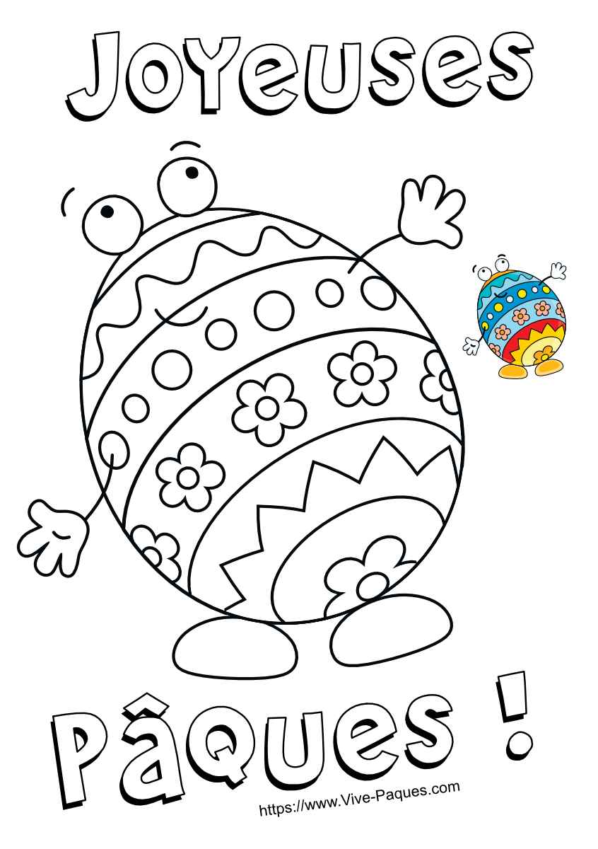 Gaston te souhaite Joyeuses Pâques ! (coloriage à imprimer gratuitement) Gaston te souhaite Joyeuses Pâques ! (coloriage à imprimer gratuitement)